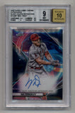 Mike Trout 2022 Cosmic Chrome Black Eclipse Refractor 08/10 BGS 9 Mint