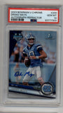 Drake Maye 2023 Bowman Chrome University Refractor 225/499 Auto PSA 10 Gem Mint