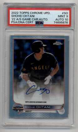 Shohei Ohtani 2022 Topps Chrome Update All-Star Game Auto PSA 9 Mint