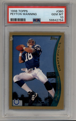 Peyton Manning 1998 Topps #360 PSA 10 Gem Mint 2754