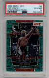 Jon Jones 2022 Select UFC #55 Green Disco 1/5 PSA 10 Gem Mint