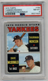 Thurman Munson McDonald 1970 Topps #189 Yankees Rookies PSA 8 Near Mint-Mint 1625