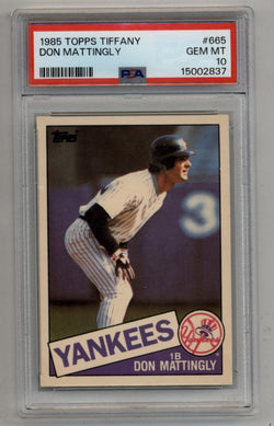 Don Mattingly 1985 Topps Tiffany #665 PSA 10 Gem Mint