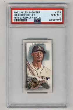 Julio Rodriguez 2022 Allen and Ginter Mini-Brooklyn Back 23/25 PSA 10 Gem Mint