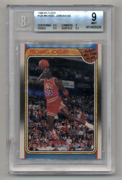 Michael Jordan 1988-89 Fleer #120 All-Star BGS 9 Mint 9226