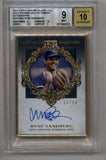 Ryne Sandberg 2022 Topps Chrome Gilded Collection Gold Framed Auto 33/50 BGS 9 Mint