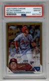 Nolan Gorman 2023 Topps Chrome Rookie Gold Auto 08/50 PSA 10 Gem Mint