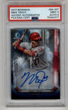 Mike Trout 2017 Bowman Ascent Auto 38/99 PSA 9 Mint Auto 9