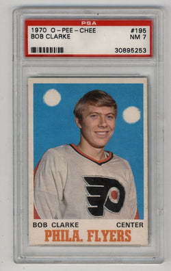 Bob Clarke 1970-71 O-Pee-Chee #195 PSA 7 Near Mint