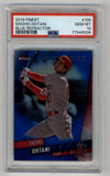 Shohei Ohtani 2019 Finest Blue Refractor 064/150 PSA 10 Gem Mint