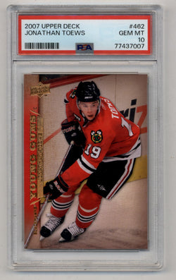 Jonathan Toews 2007-08 Upper Deck #462 PSA 10 Gem Mint 7007