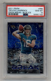 Trevor Lawrence 2021 Prizm Prizm Break Blue Ice 63/99 PSA 10 Gem Mint