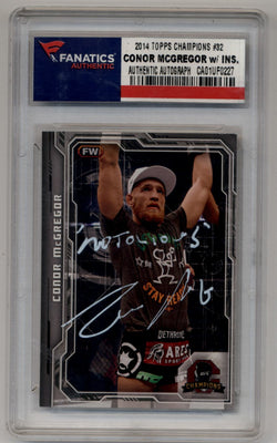 Conor McGregor 2014 Topps Champions #32 Auto Fanatics Authenticated