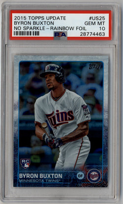 Byron Buxton 2015 Topps Update Rainbow Foil #US25 PSA 10 Gem Mint