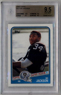 Bo Jackson 1988 Topps Rookie #327 BGS 9.5 Gem Mint