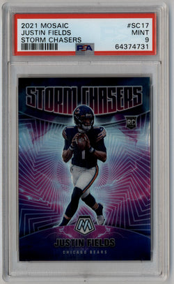 Justin Fields 2021 Mosaic Storm Chasers #SC17 PSA 10 Gem Mint