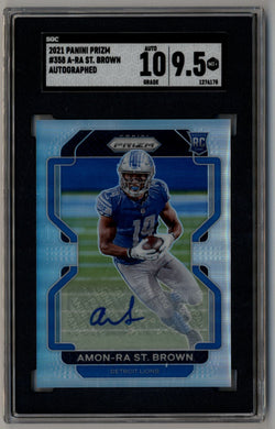 Amon-ra St.Brown 2021 Prizm Rookie Auto #358 SGC 9.5 Gem Mint Auto 10