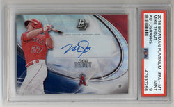 Mike Trout 2016 Bowman Platinum Auto #PAMT PSA 9 Mint