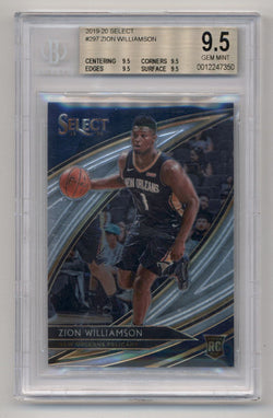 Zion Williamson 2019-20 Select Courtside Rookie #297 BGS 9.5 Gem Mint