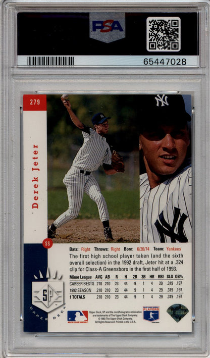 Derek Jeter 1993 SP Foil #279 PSA 7 Near Mint 7028