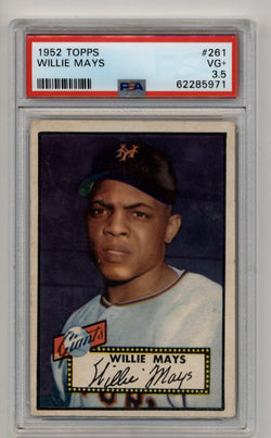 Willie Mays 1952 Topps #261 PSA 3.5 Very Good+