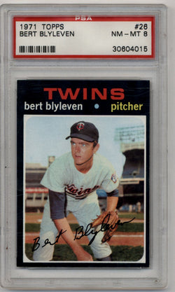 Bert Blyleven 1971 Topps #26 Rookie PSA 8 Near Mint Mint