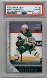 Kirill Kaprizov 2020-21 Upper Deck '05-06 Upper Deck Tribute #T87 Young Gun PSA 10 Gem Mint