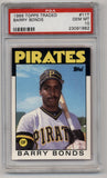 Barry Bonds 1986 Topps Traded #11T XRC PSA 10 Gem Mint