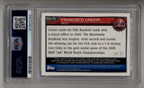 Francisco Lindor 2010 Bowman Chrome 18U USA Baseball Auto Orange Refractors 14/25 PSA 9 Mint 10 Auto