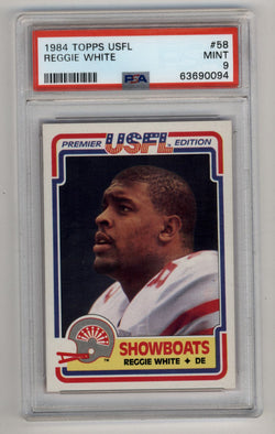 Reggie White 1984 Topps USFL #58 XRC PSA 9 Mint