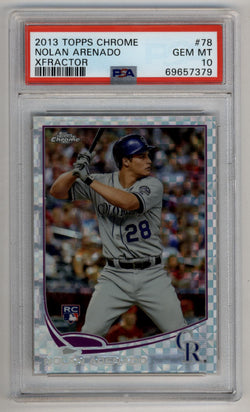 Nolan Arenado 2013 Topps Chrome X-Fractors #78 PSA 10 Gem Mint