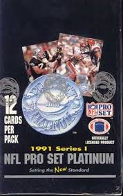 1991 NFL Pro Set Platinum Football Series I Box