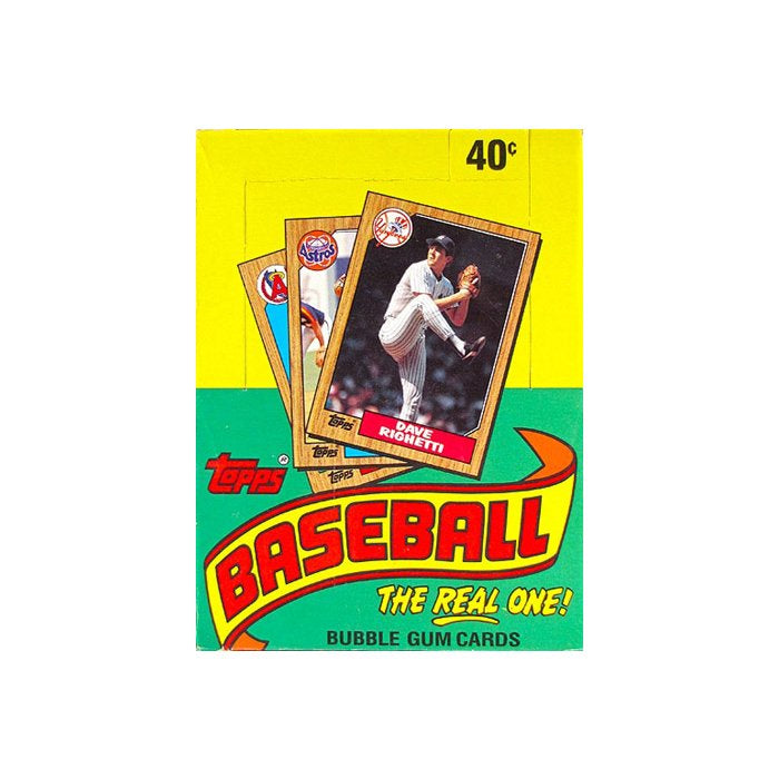 1987 Topps Baseball Wax Box