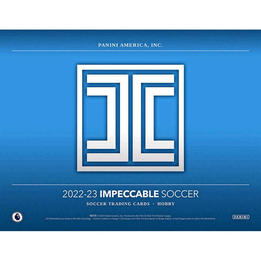 2022-23 Panini Impeccable Soccer Hobby Box - 3 Box Case
