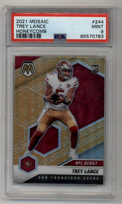 Trey Lance 2021 Mosaic Honeycomb #244 PSA 9 Mint