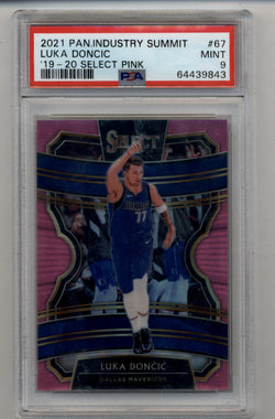 Luka Doncic 2021 Panini Industry Summitt Pink 10/10 PSA 9 Mint