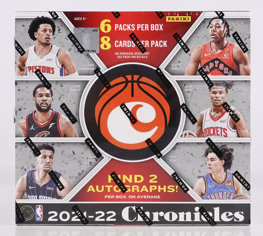 2021-22 Panini Chronicles Basketball Hobby Box