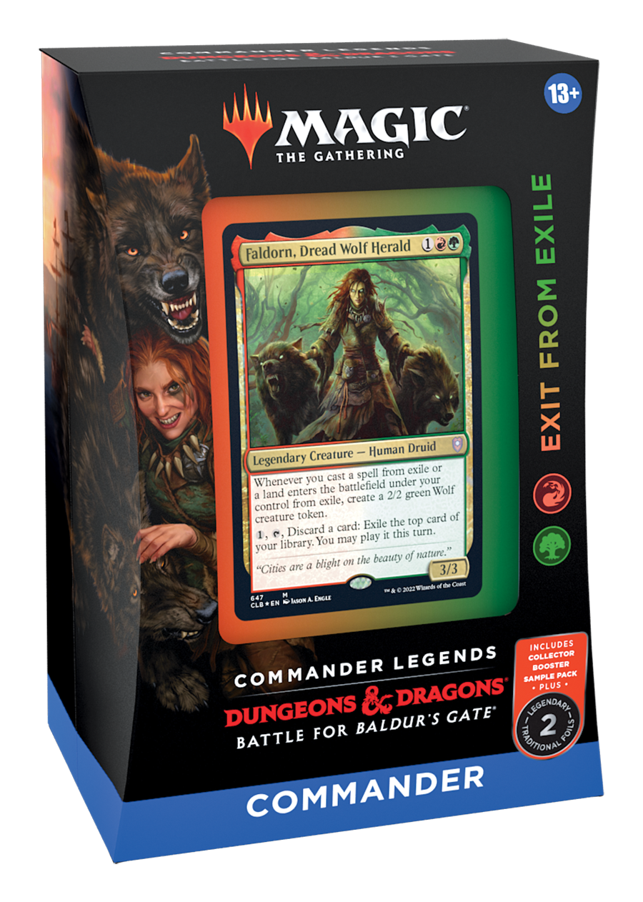 Magic The Gathering: Commander Legends Battle For Baldur's Gate Commander Deck - Exit From Exile