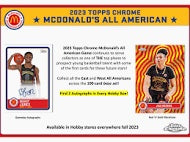 2023 Topps McDonald's All American Chrome Basketball Hobby Box